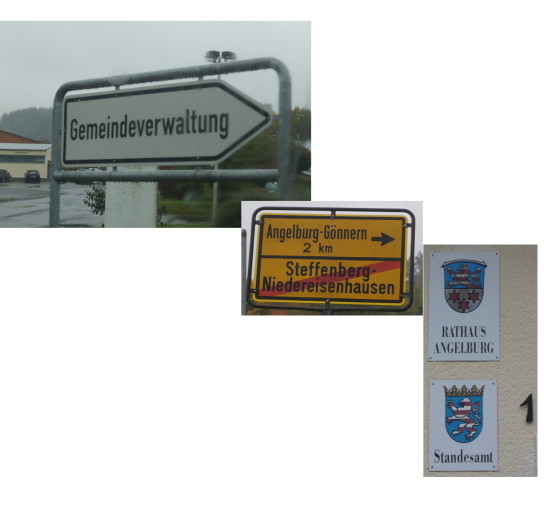 Nüchterner Weg, eher repräsentativ oder noch etwas ganz anderes in Angelburg und Steffenberg....Fotos: v. Gallera. Kombografik: Serta, Mittelhessenblog 