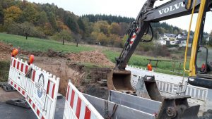 Die Erschließungsarbeiten freuen nicht jeden Anwohner der Dreispitz in Fellingshausen: Foto: v. Gallera