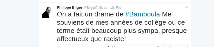 Tweet Philippe Bilger, 10. Februar 2017